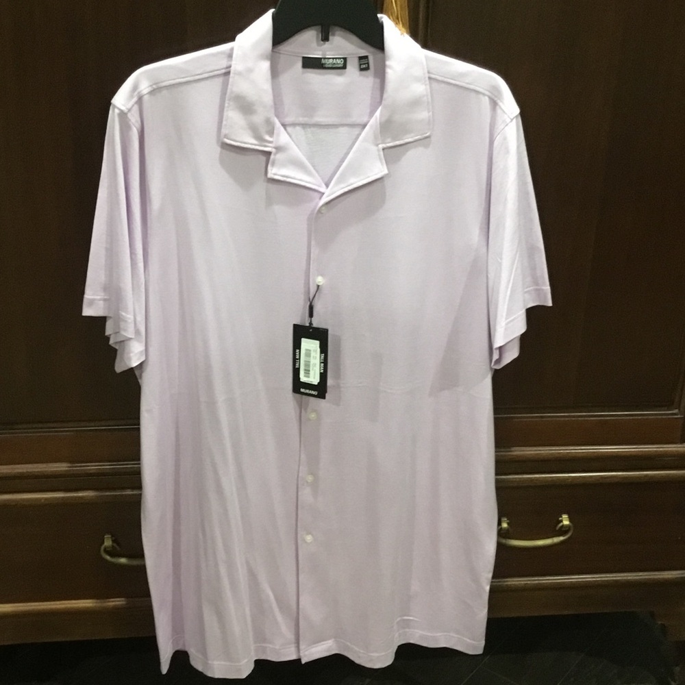 Murano Lavender Casual Button Down Shirt